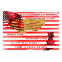 Soldiers And Their Families Business Card Template