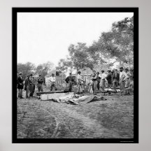 Soldiers' Burial at Fredericksburg, Virginia 1864 Posters