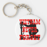 Soldiers Cross Vietnam Never Forget Key Chain
