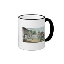 Soldiers Drilling, 1807 mugs