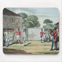 Soldiers Drilling, 1807 mousepads