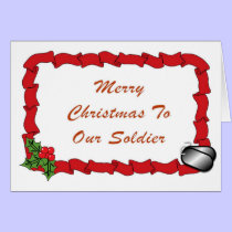 Soldier's Holiday Greeting cards
