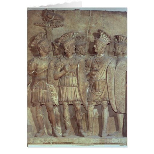 Soldiers of the Praetorian Guard, relief Greeting Card