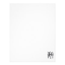 Soldiers Pen and Ink Abstract sketch Letterhead Design