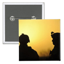 soldiers pinback button