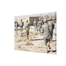 soldiers respond to a small arms attack gallery wrap canvas