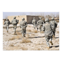 soldiers respond to a small arms attack photo art
