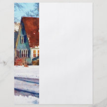 Soleil après la neige prospectus avec motif