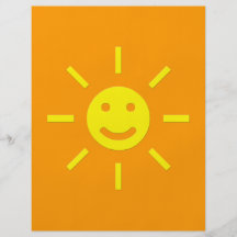 Soleil heureux prospectus avec motif