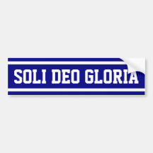 Soli Deo Gloria Bumper Sticker