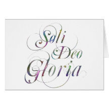 Soli Deo Gloria Cartes De Vœux
