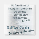 Soli Deo Gloria/The Glory of God Alone Refrigerator Magnets