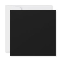 Solid Black Custom Invites