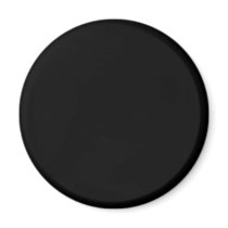 Solid Black Fridge Magnets