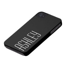 Solid Colour Cover with Area to Personalize iPhone 4 Case