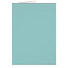 Solid Colour Light Blue 99CCCC Background Card