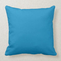 Solid Colour Throw Pillows - Blue