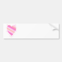 Solid Heart Bumper Stickers