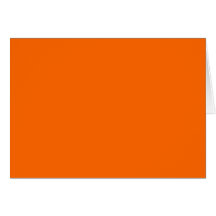 Solid Orange Background Colour FF6600 Card
