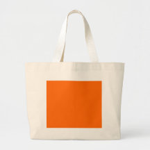 Solid Orange Background Colour FF6600 Tote Bag