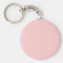 Solid Pink Background Web Colour FFCCCC Keychain