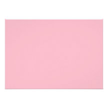 solid pink personalized invitation