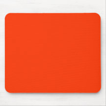 Solid Red Background Web Colour FF3300 Mouse Pad
