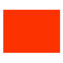 Solid Red Background Web Colour FF3300 Post Card