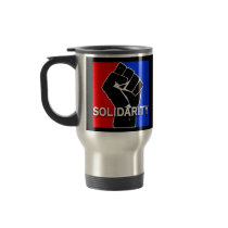 SOLIDARITY in Red, White, Blue and Black Mug