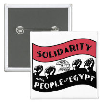 Solidarity with People of Egypt Pinback Button