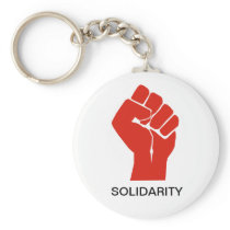 Solidarity With Wisconsin's Unions Key Chain