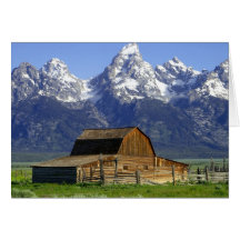 Solitary Barn at Grand Tetons Greeting Card