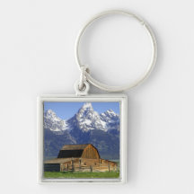 Solitary Barn at Grand Tetons Key Chain