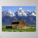 Solitary Barn at Grand Tetons Posters