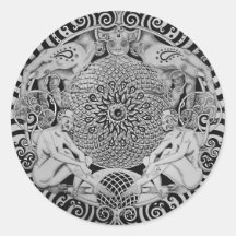 Solitude Round Sticker