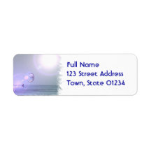 Solo Kiteboarder  Mailing Labels