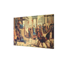 Solomon and the Queen of Sheba Gallery Wrapped Canvas