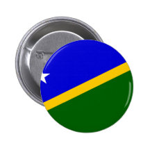 Solomon Islands Flag Pinback Button