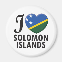 Solomon Islands Love Fridge Magnet