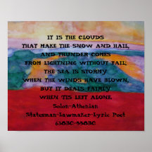 Solon - Athenian - Quote - Poster