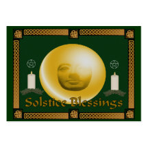 Solstice Blessings Business Card