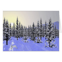 Solstice d'hiver carte de vœux
