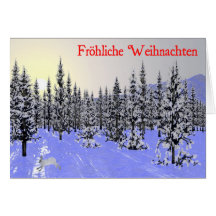 Solstice d'hiver carte de vœux