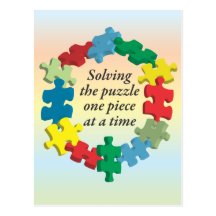 Solving the Puzzle...Rainbow Postcard