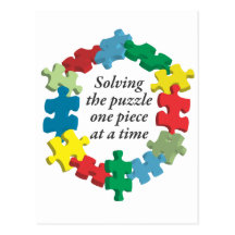 Solving the Puzzle...White Postcard