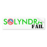 Solyndra FAIL Bumper Sticker