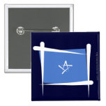Somalia Brush Flag Pinback Buttons
