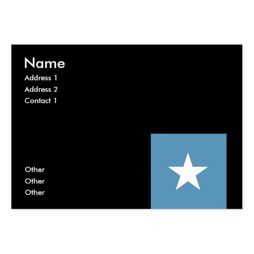 Somalia Business Card Template