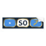 Somalia Flag Map Code Bumper Sticker