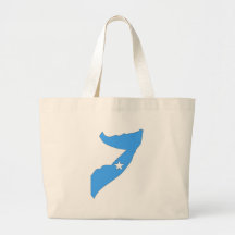 Somalia flag map tote bags